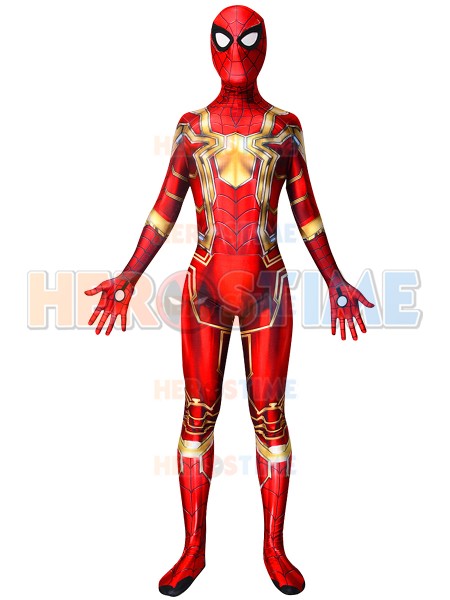 gold suit spider man